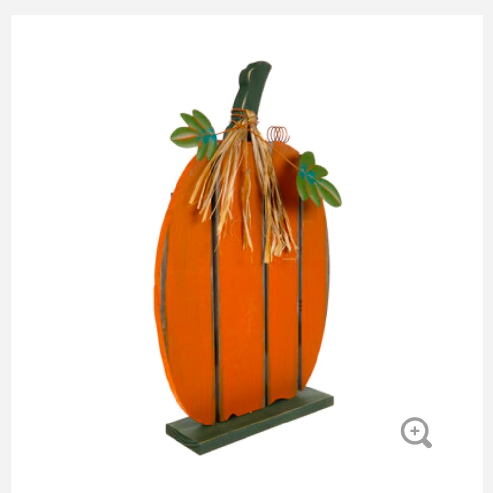 Orange Distressed Wood Pumpkin